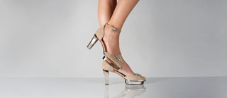 Abendschuhe taupe