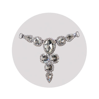 T-Stripe JUWELENKÖNIGIN in weiss-silber