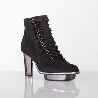 NOIRS Closetoes Stiefeletten Dirndlschuhe schwarz