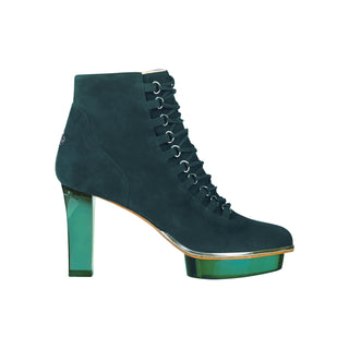 SMARAGDIS grüne Closetoes Stiefeletten