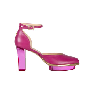 MAGENTAS pinke Closetoes Riemchenpumps