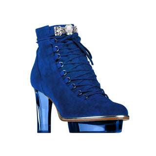 ROYALS königsblaue Closetoes Stiefeletten