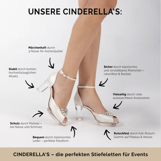 ROSIS rosa Peeptoes Riemchenpumps
