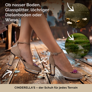 COFFEES Closetoes Riemchenpumps Dirndlschuhe beige