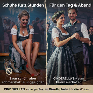 Moderne Schuhe zum Dirndl