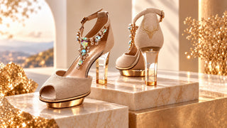 Dirndlschuhe gold