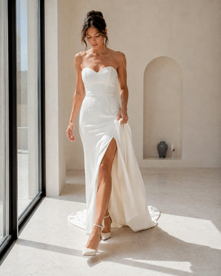 PEARLS Closetoes Riemchenpumps Spitz, ivory-silber