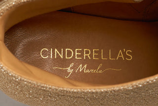 GOLDIS beige-goldene Stiefeletten