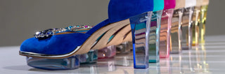 TURQUOISE Closetoes Riemchenpumps CLASSIC LINE (Spitze rund)