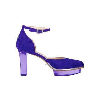 VIOLAS Closetoes Riemchenpumps lila