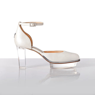 CINDERELLA'S HOCHZEIT: Brautschuhe ivory inkl. Schuh-Schmuck, ivory-silber