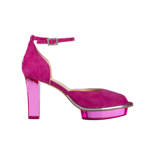 MAGENTAS pinke Peeptoes Riemchenpumps