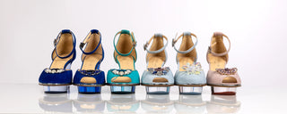 TURQUOISE Peeptoes Riemchenpumps Dirndlschuhe türkis