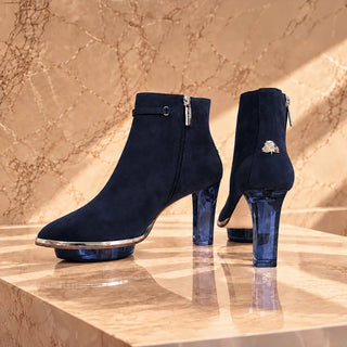 MARINAS blaue Stiefeletten