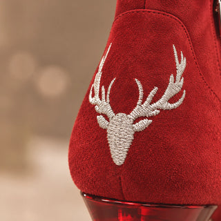RUBIS rote Stiefeletten, Dirndlschuhe