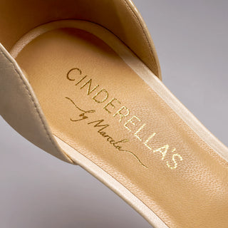 PEARLS Closetoes Riemchenpumps CLASSIC / WEDDING LINE, ivory-gold