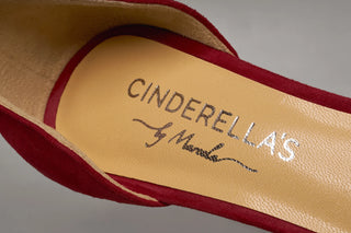 RUBIS Closetoes Riemchenpumps Dirndlschuhe rot Spitz