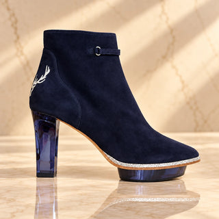MARINAS blaue Stiefeletten