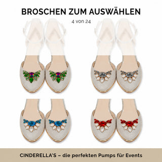 GOLDIS Closetoes Riemchenpumps Dirndlschuhe gold