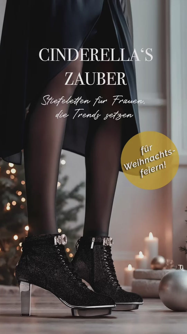 Schwarze Stiefeletten exklusiv zu Weihnachten als Geschenk