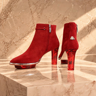 RUBIS rote Stiefeletten